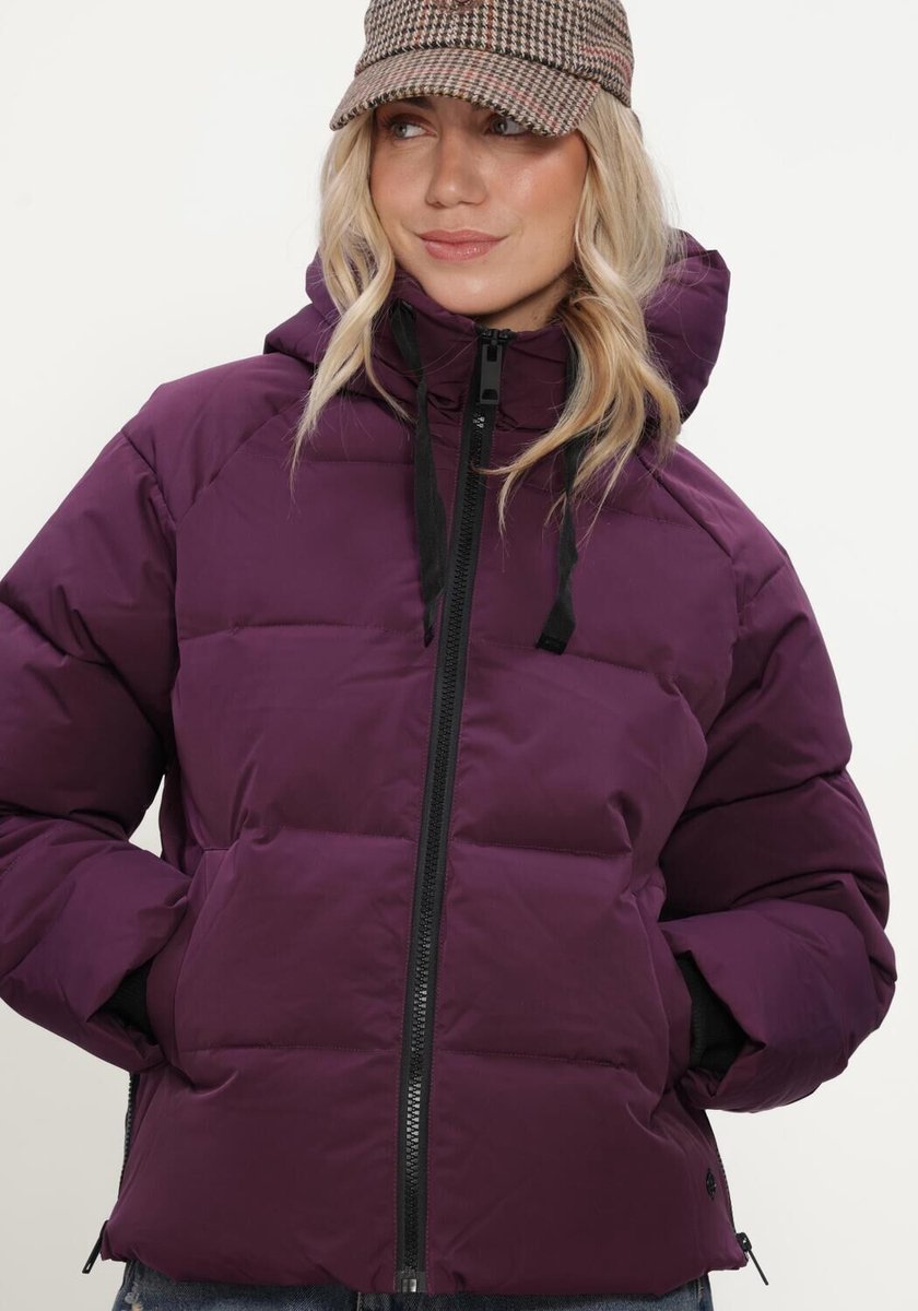 MSCH Copenhagen Mschpavinaria Short Jacket Jassen Dames - Winterjas - Plum - Maat M/L