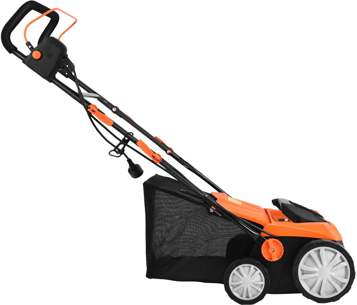 SureDeal® - Tuinier - Gras Verticuteermachine Elektrische - Kabel - Dubbele Veiligheidsschakelaar Afneembare - 58x67x86 cm - Oranje
