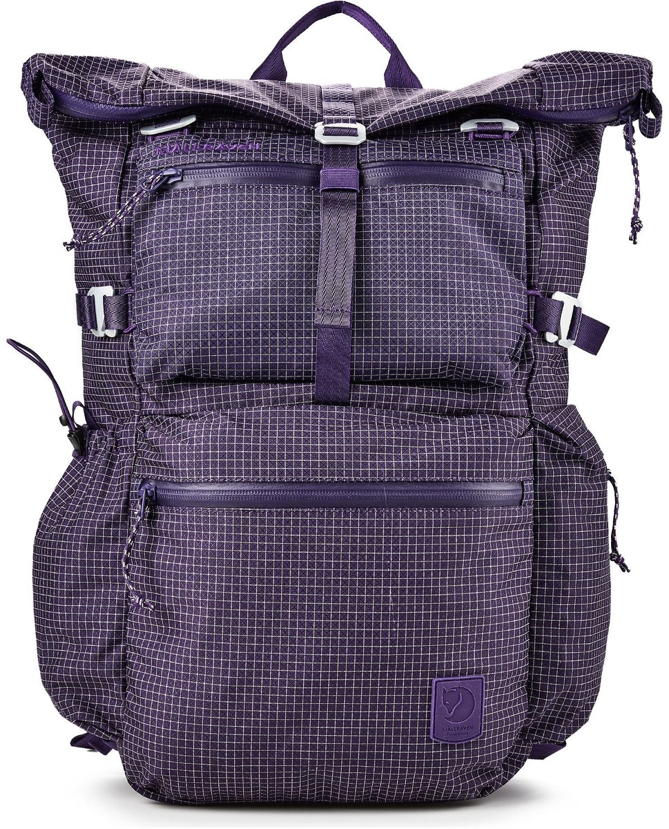 Fjällräven vrijetijdsrugzak rugzak met laptopvak High Coast Pro Foldsack 26 Dark Violet paars
