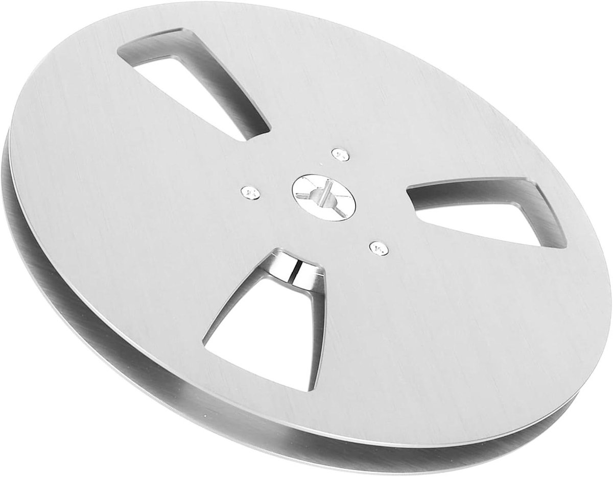 Lege Tape Spoel - Aluminium Spoel - Audio Opname - 3 Gaten Ontwerp - 7 Inch Diameter - Zilver