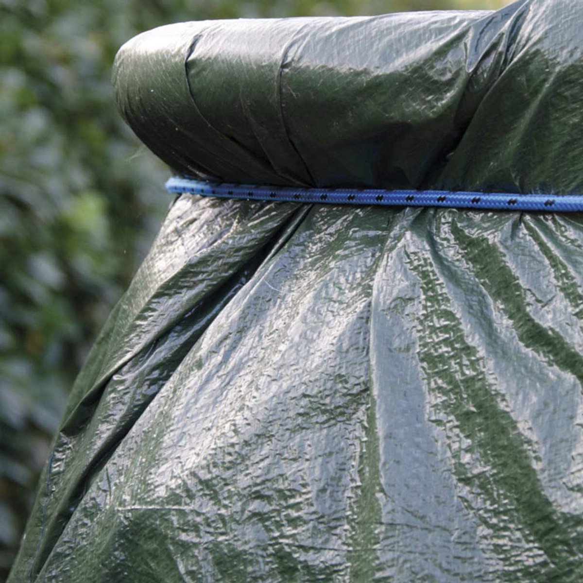 SnelShoppen - Verdelook Afdekzeil met Ogen M 4x4 - Waterdicht, UV-bestendig, Bescherming voor Tuin, Camping, Feest en Bouw - Sterk en Duurzaam Blauw Z