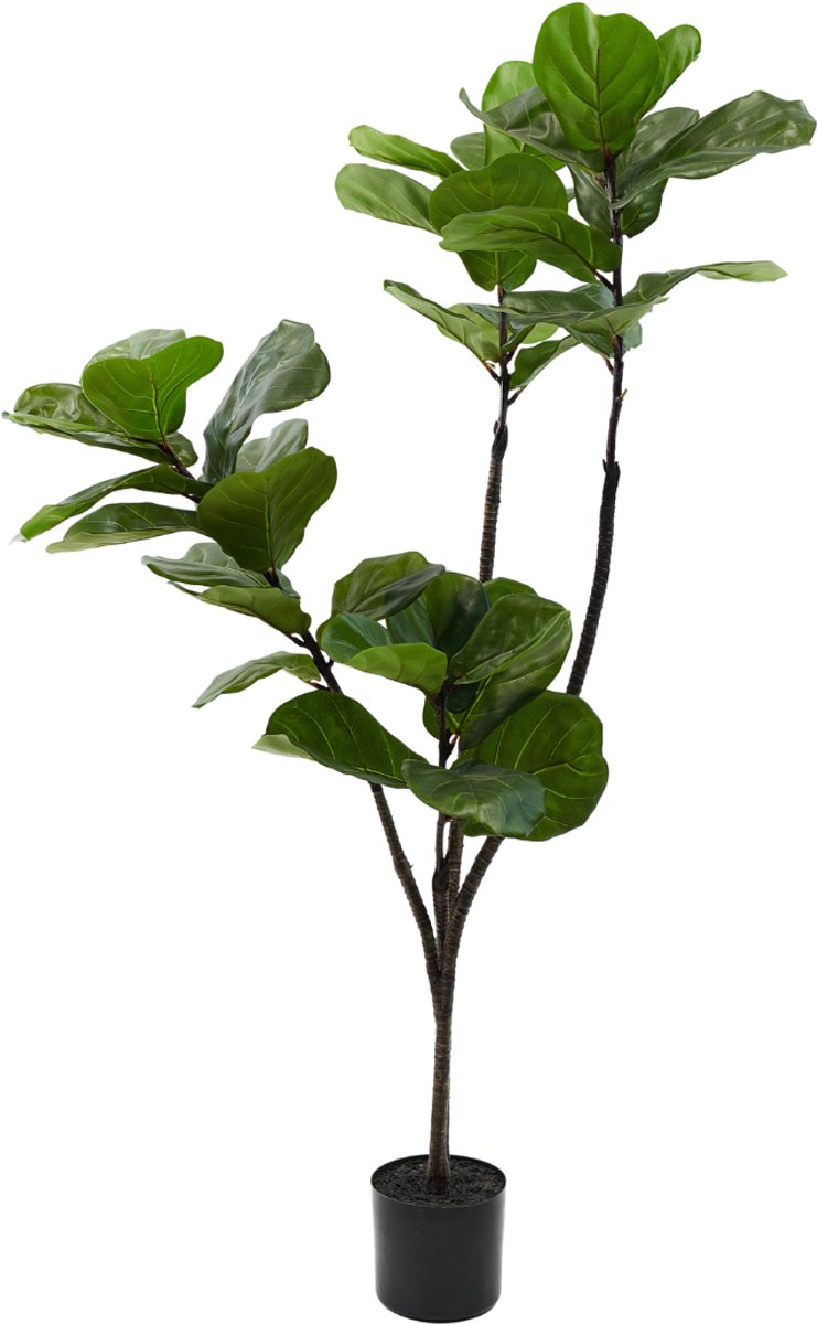 Silk-ka - Kunstplant - ficus - groen - H150 cm