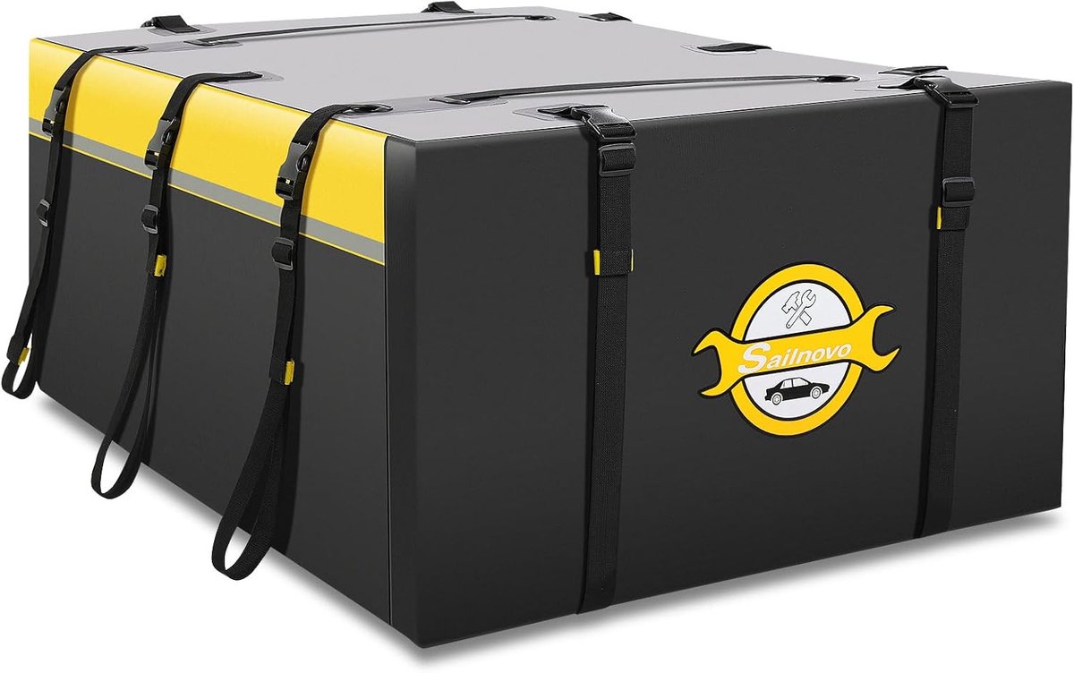 Sailnovo Roof Bag Box SoftShell Carrier 21 piedi Cubi Con tappetino antiscivolo + 6 ganci per porta - ShopVlot