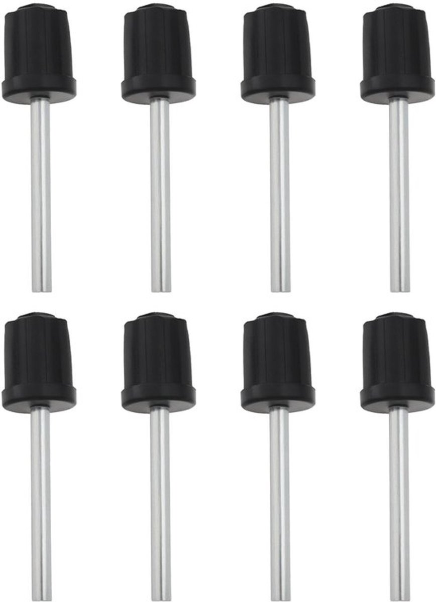 Ondersteuningspaal 19mm - 8 Stuks - Luifelstok - Tentstokken - PP-kunststof/IJzer - 5x50mm Afmetingen - Tentstok