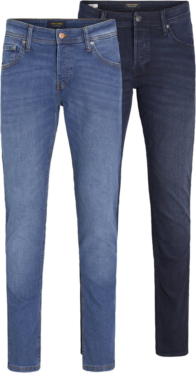 JACK & JONES- JJIGLENN JJORIGINAL SQ 260/223 2PK MP - Heren - Jeans