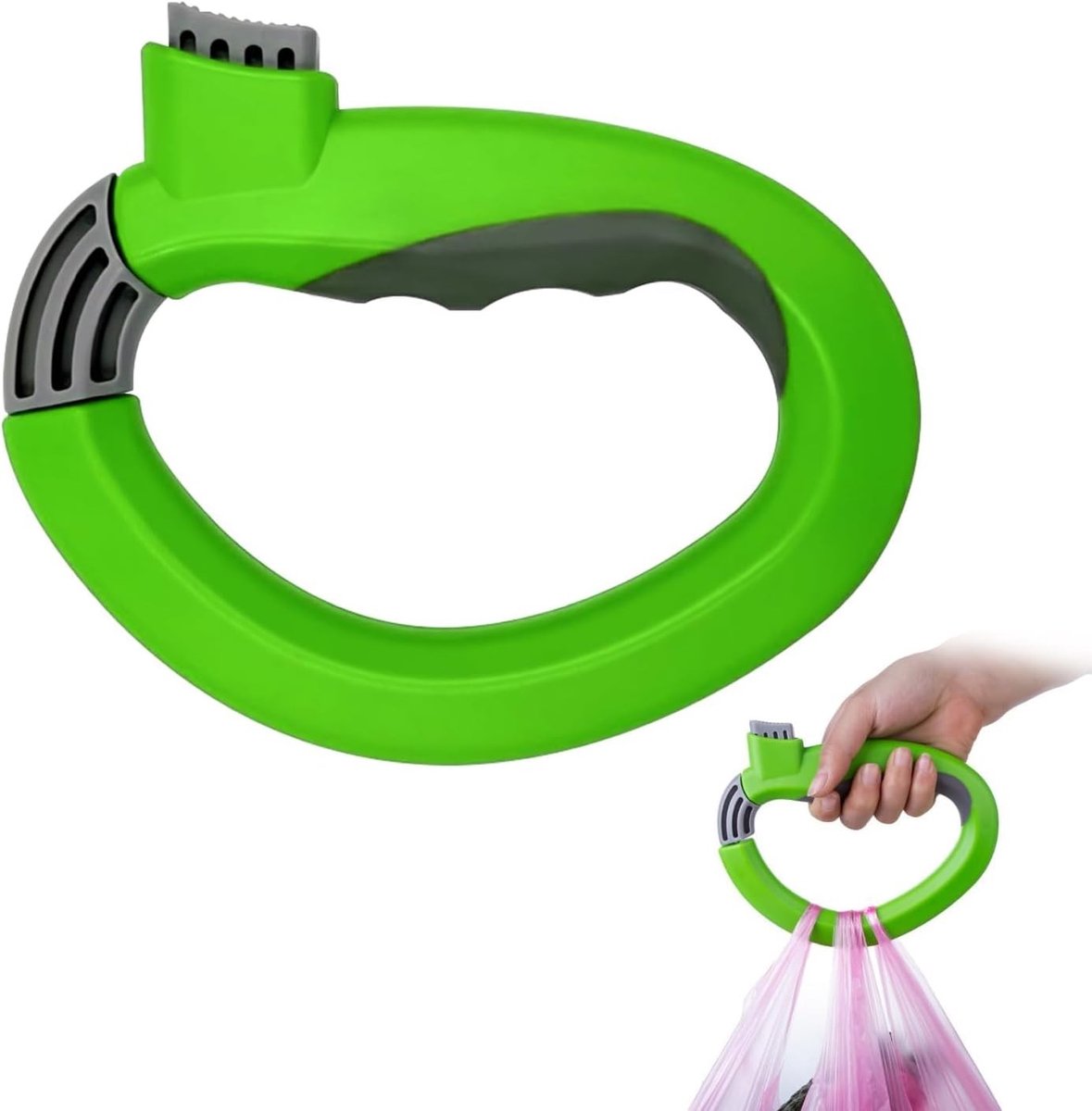 Draagbare boodschappentas met handvat, ideaal voor het dragen van voedsel en boodschappen, voorkomt handvermoeidheid en geschikt voor diverse tasformaten