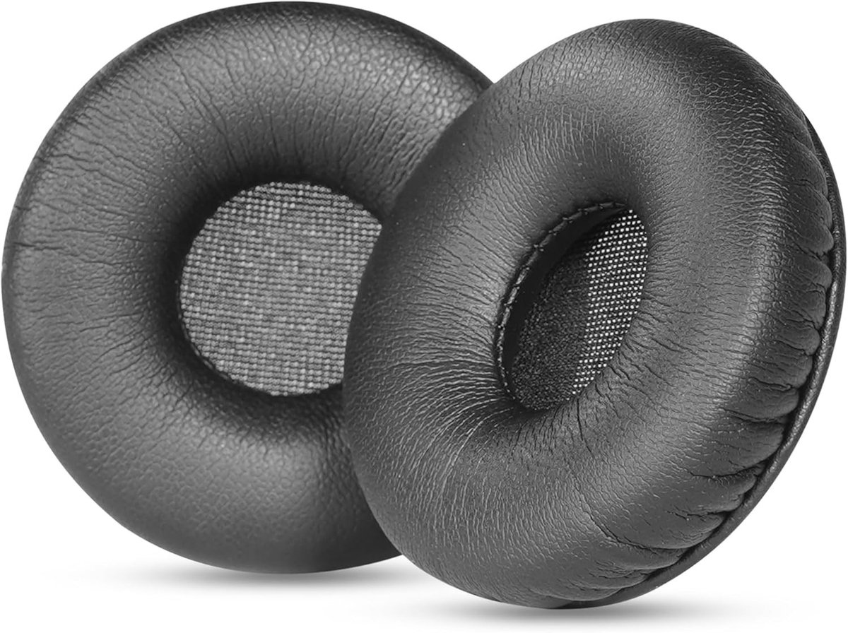 Vervangende Oorkussens voor Headsets zoals Blackwire en EncorePro, Comfortabele Oorkussens van Kunstleer voor Langdurig Gebruik