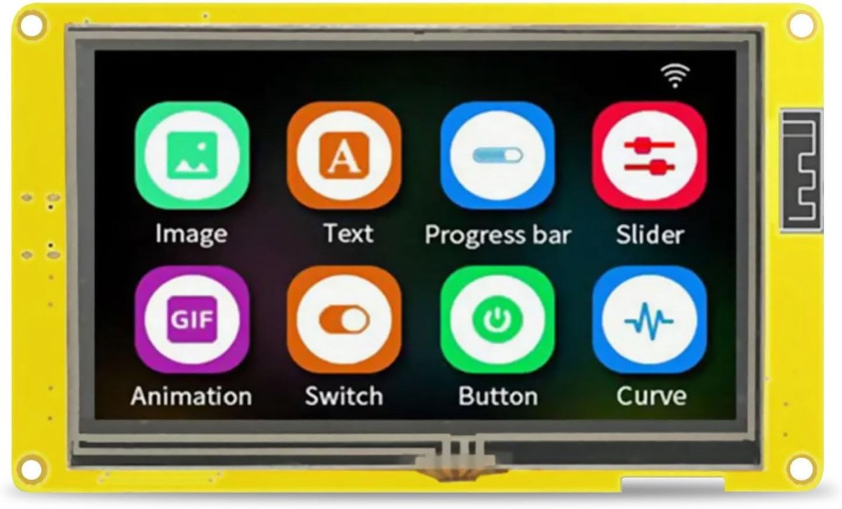 4.3 Inch ESP32 S3 Display met WiFi en Bluetooth, Touch Screen TFT Module voor Arduino en LVGL Ontwikkeling