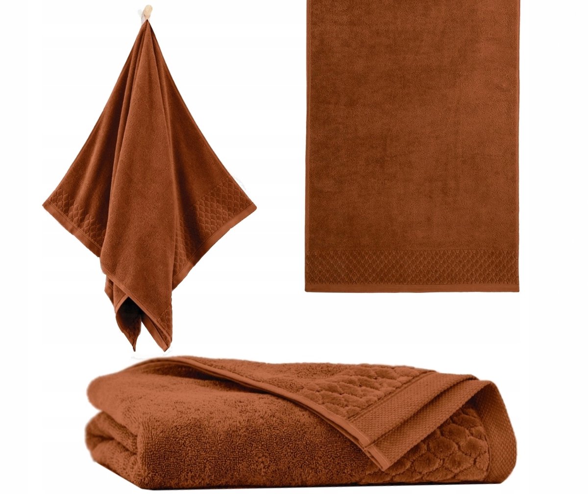 KONEY - Gastendoekje - Carlo - 30 x 50 cm - Bruin - 500 g/m²