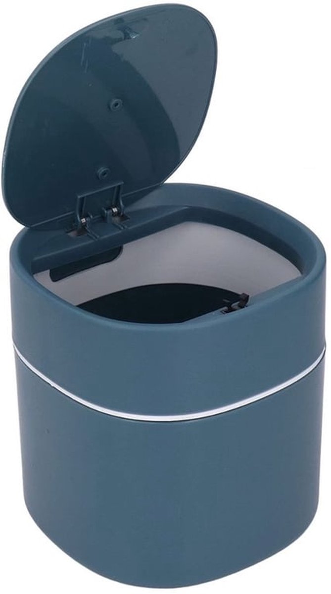 Mini Prullenbak - Afvalbak voor Kantoor - Duurzaam en Milieuvriendelijk - Blauw - Compact en Praktisch - Ideaal voor Kleine Ruimtes