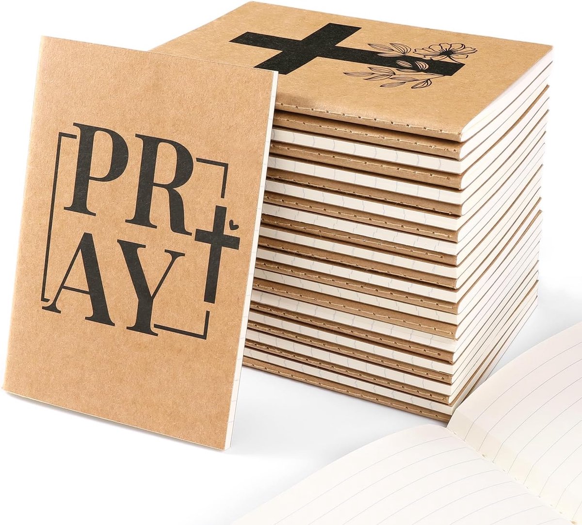 SnelShoppen - 12 Mini Kraft Notebooks met Schattige Dierontwerpen - Perfect voor Kinderen, Studenten, Leraren - Ideaal als Cadeau voor School, Hallowe