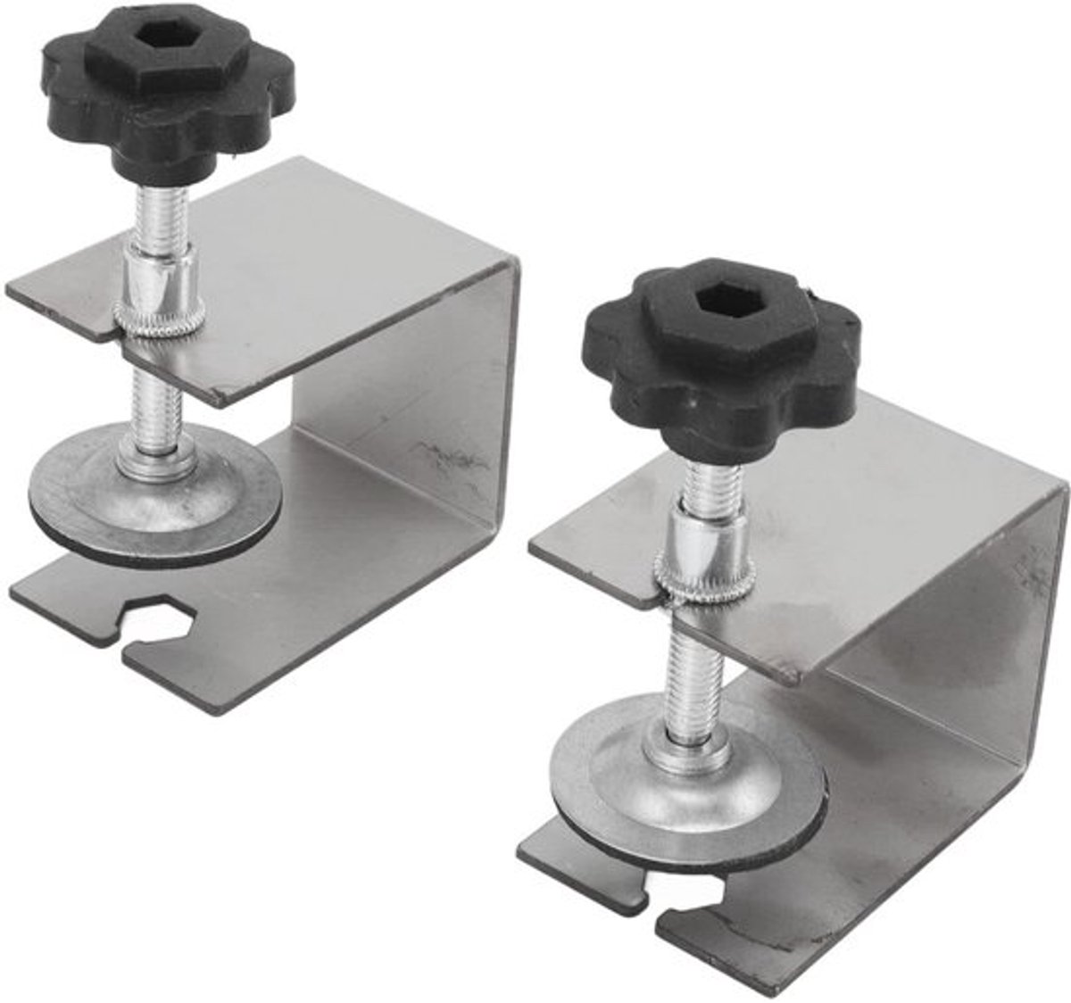 Ladefront Klem - 2 Stuks - Bevestigingsklemmen - Antislip Rubber - Houtbewerking - Eenvoudig te Bedienen - Geschikt voor Diverse Afmetingen