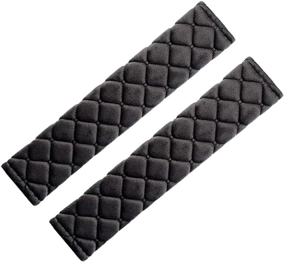 Autogordel Hoezen - Gordel Pads - Comfortabel Rijden - Zacht Ademend Materiaal - 2 Stuks - Zwart