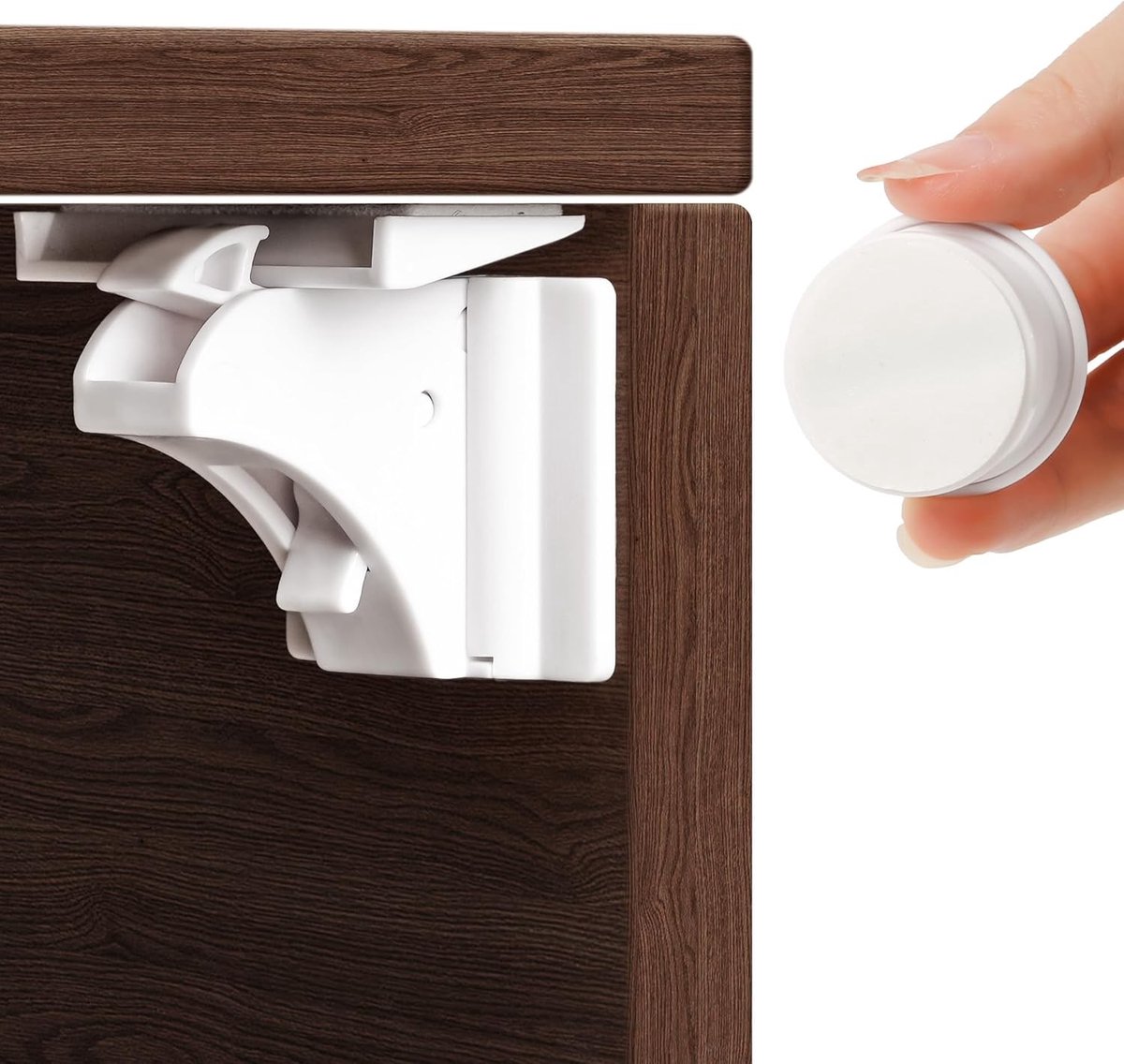 Veilige magnetische kinderslot set - 12 sloten met 3 sleutels voor onzichtbare kastbeveiliging, ideaal voor baby- en kindbescherming, zonder boren