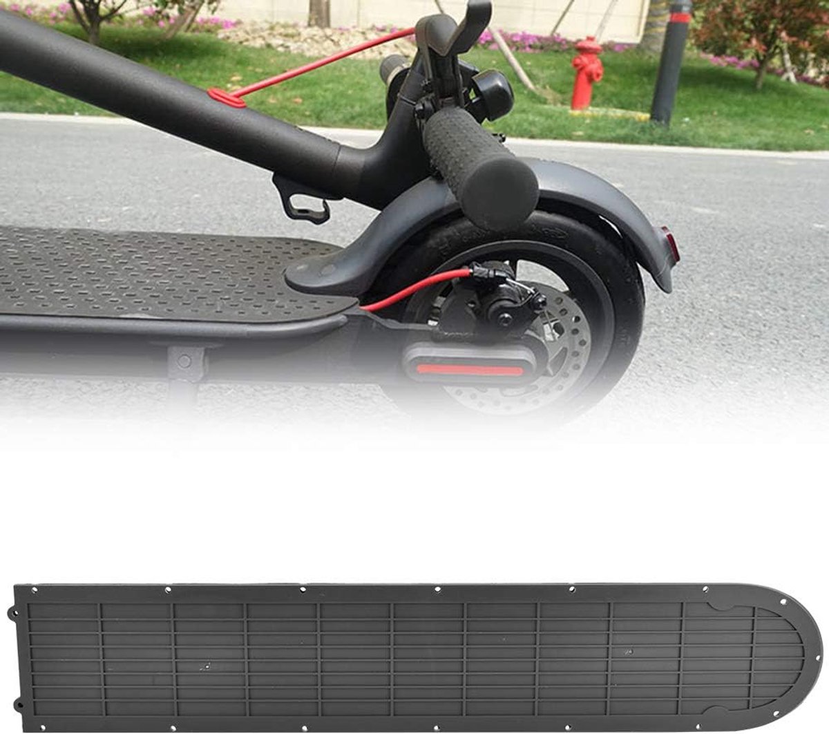 SnelShoppen - Electric Scooter Onderkant Deksel - Waterproof en Slijtvast - Bescherming voor M365 Scooter Accu - Hoogwaardige ABC Kunststof - Zwart -
