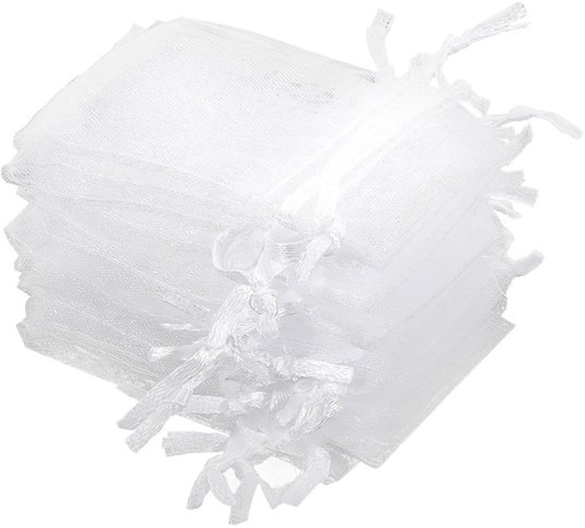 100 Stuks Organza Zakjes 2x3 voor Geschenken