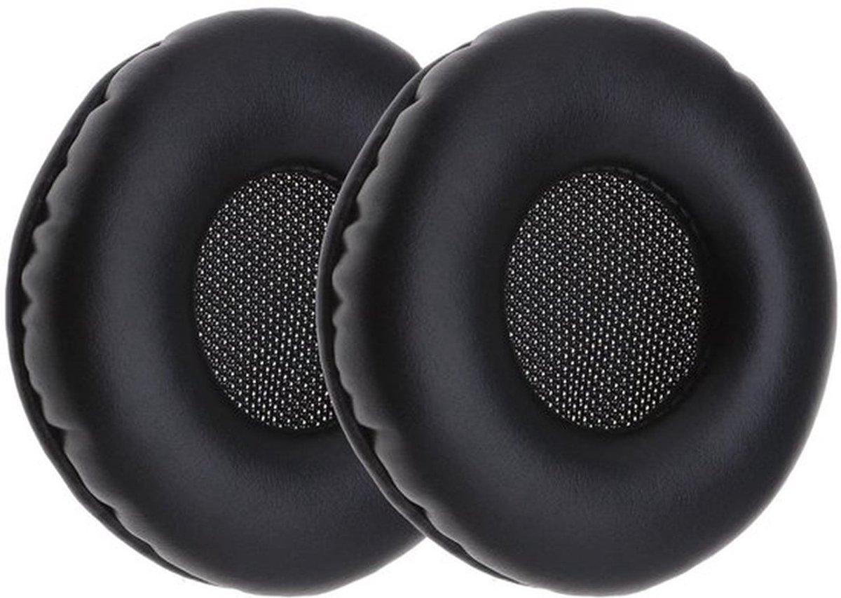 Oorkussens - Vervangingskussens - Comfortabel en duurzaam - Zwart - Geschikt voor K518 K518DJ K81 K518LE - Lederen memory foam
