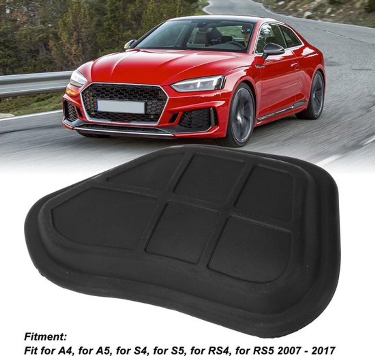 Strut Tower Cover - Verbeterde Bescherming - Geschikt voor S4/RS4/RS5 2007-2017 - Duurzaam ABS Kunststof - Vermindert Geluid - Verhoogt Levensduur Componenten - Motorkap