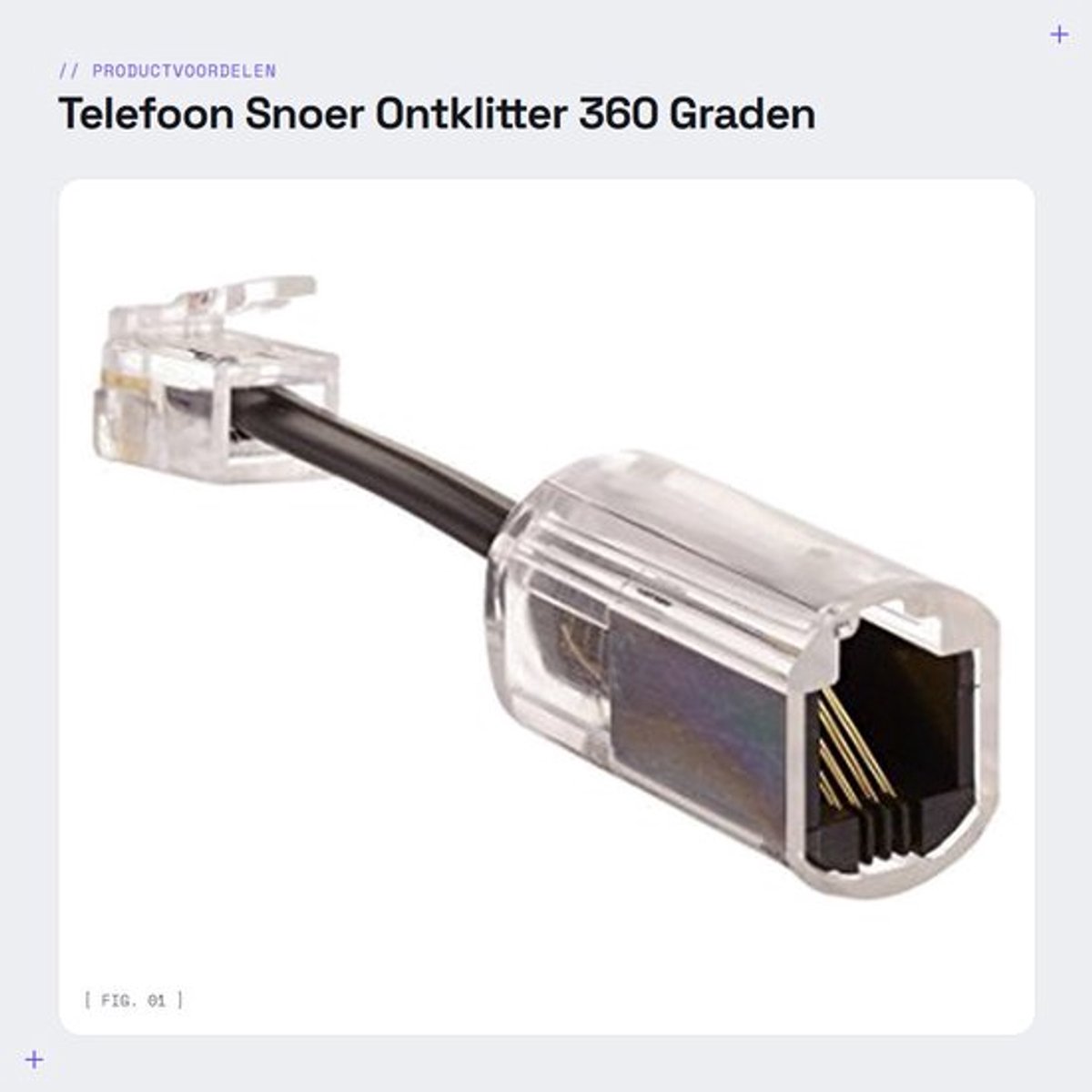 Telefoon Kabel De-tangler - 360 Graden Rotatie - Antiknoop Systeem - Geschikt voor Telefoons - Eenvoudig te Monteren - Voorkomt Beschadiging - Telefoonaccessoire