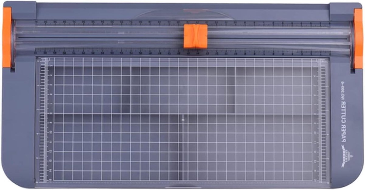 Papier Snijmachine - Rolsnijder Snijapparaat - Documenten Snijden - Multi-Functionele Box - 31cm Snijlengte - Wit