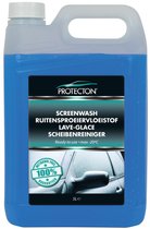 Protecton Ruitensproeiervloeistof - Kant & Klaar - Voorkomt bevriezen tot -20° van het ruitensproeiersysteem – Met hoge concentratie ethanol - 100% vrij van Methanol - 5 Liter
