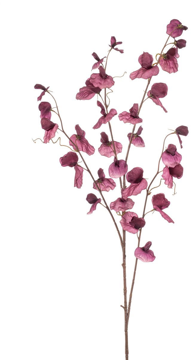 Emerald Kunstbloem Pronkerwt 110cm paars - Kunstplant voor binnen