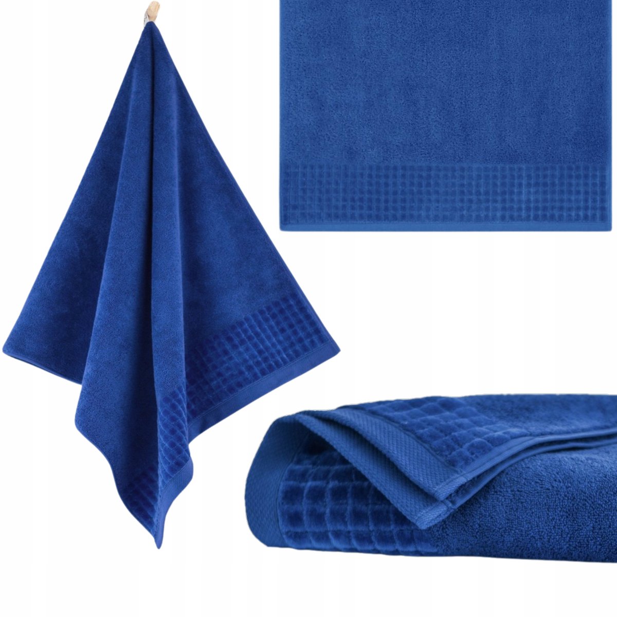 KONEY - Badhanddoek - Paulo3 - 50 x 100 cm - Korenbloemblauw - 500 g/m²
