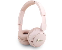Guess Script Metal Logo Headphone - Geschikt voor Bluetooth Smartphones - Roze