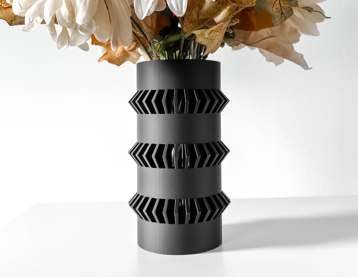 Skushy Vaas Curn - Geschikt voor Bouwbloemen - Japandi Designvaas voor Droogbloemen en Kunstbloemen - Sculpturale Decoratieve Vaas - Moderne Woondecoratie