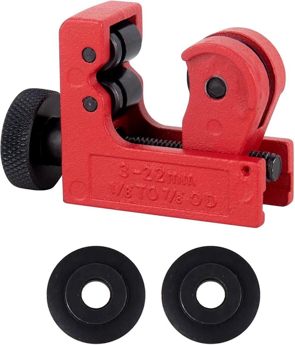 Mini buissnijder voor buizen van koper, PVC en aluminium - Snijgereedschap voor nauwkeurige snedes en dieptegatenmarkering
