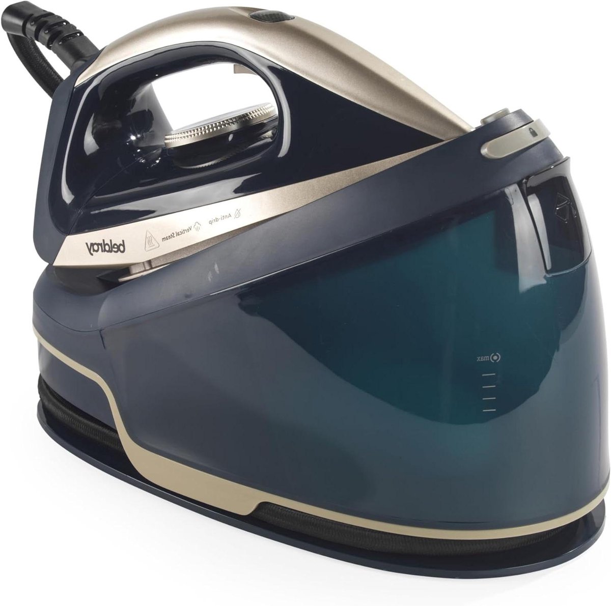 Stoomstation - Stoomgenerator - Kreukvrij maken - Keramische zoolplaat - 25L tank - Blauw