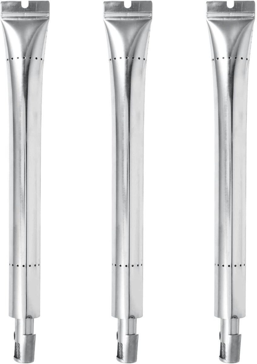 SnelShoppen - Dual Tube Burner RVS BBQ Branders voor Gasgrill, 36cm Grill Buizen, 4 Stuks, Geschikt voor Verticale Branders, Tuin en Buiten