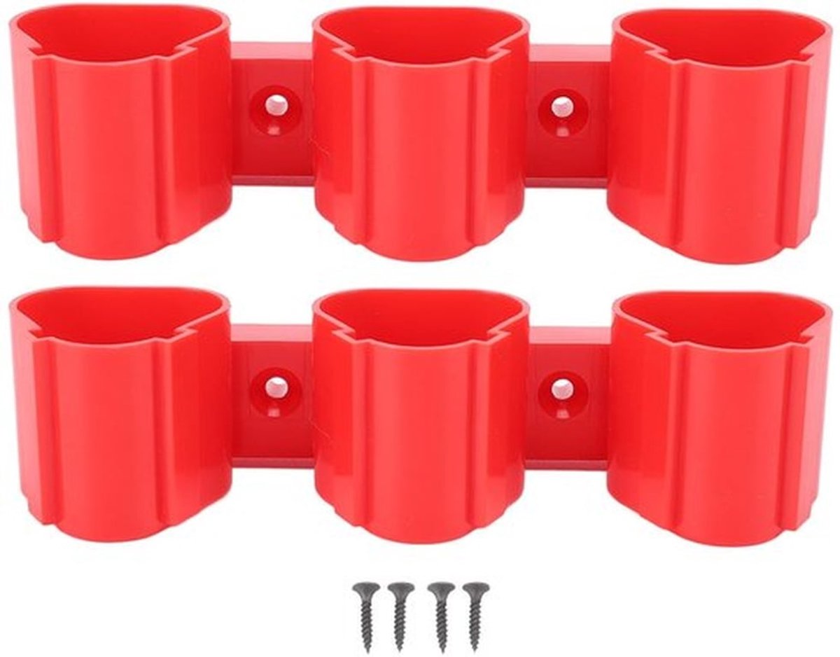 Wandhouder voor Batterijen, 3 Slots Organiser Rack