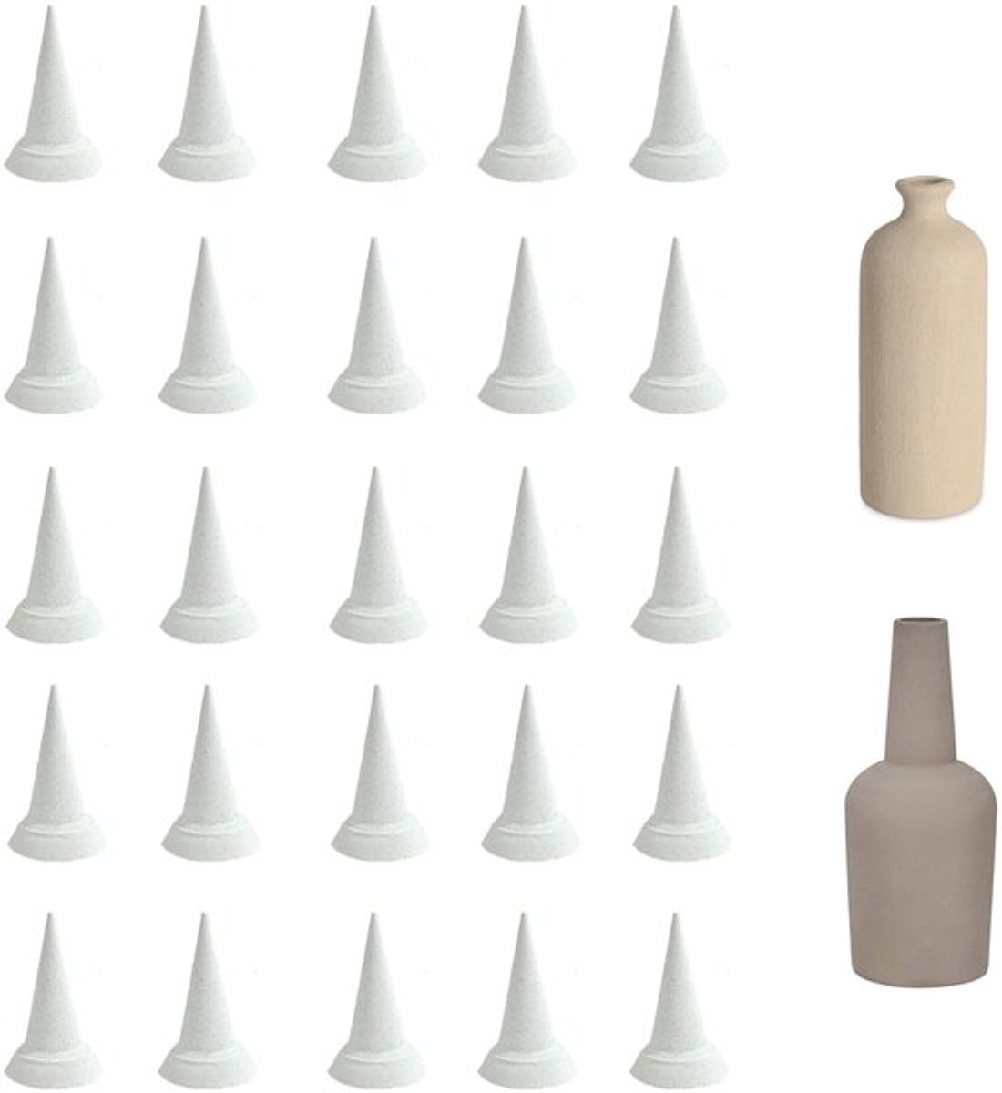 Keramische Spijkers 25 Stuks - Vuurvaste Steunnagels - Pottenbakkeroven Accessoires - Aluminiumoxide - Duurzaam en Betrouwbaar - Ovenaccessoires