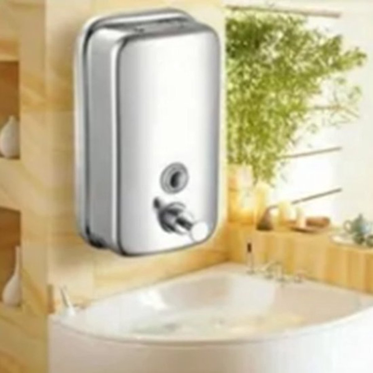 Shampoo Dispenser 800ml - Wandmontage - Roestvrij Staal - Handmatig - Navulbaar - Glanzend - Eenvoudige Installatie - Zeepdispenser