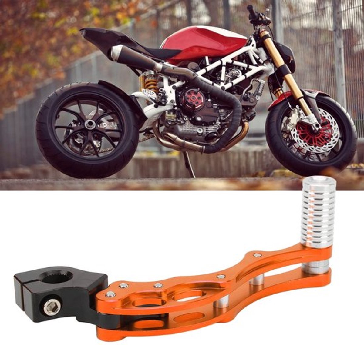 Kickstart Hendel Aluminiumlegering - Universeel Accessoire - Vervanging voor Motorscooter - Corrosiebestendig - Eenvoudige Installatie - Hoge Nauwkeurigheid - Startpedaal