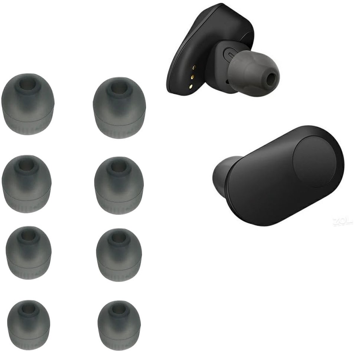Dailygoods - Vervangende Siliconen Oordopjes voor Sony Hoofdtelefoons 8 Stuks