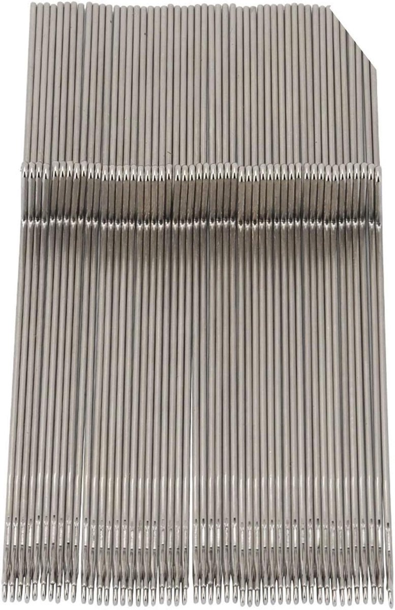 Breimachine Naalden - Breipennen Set - Kleding Maken - Geïmporteerd Staal - 50 Stuks - Zilver