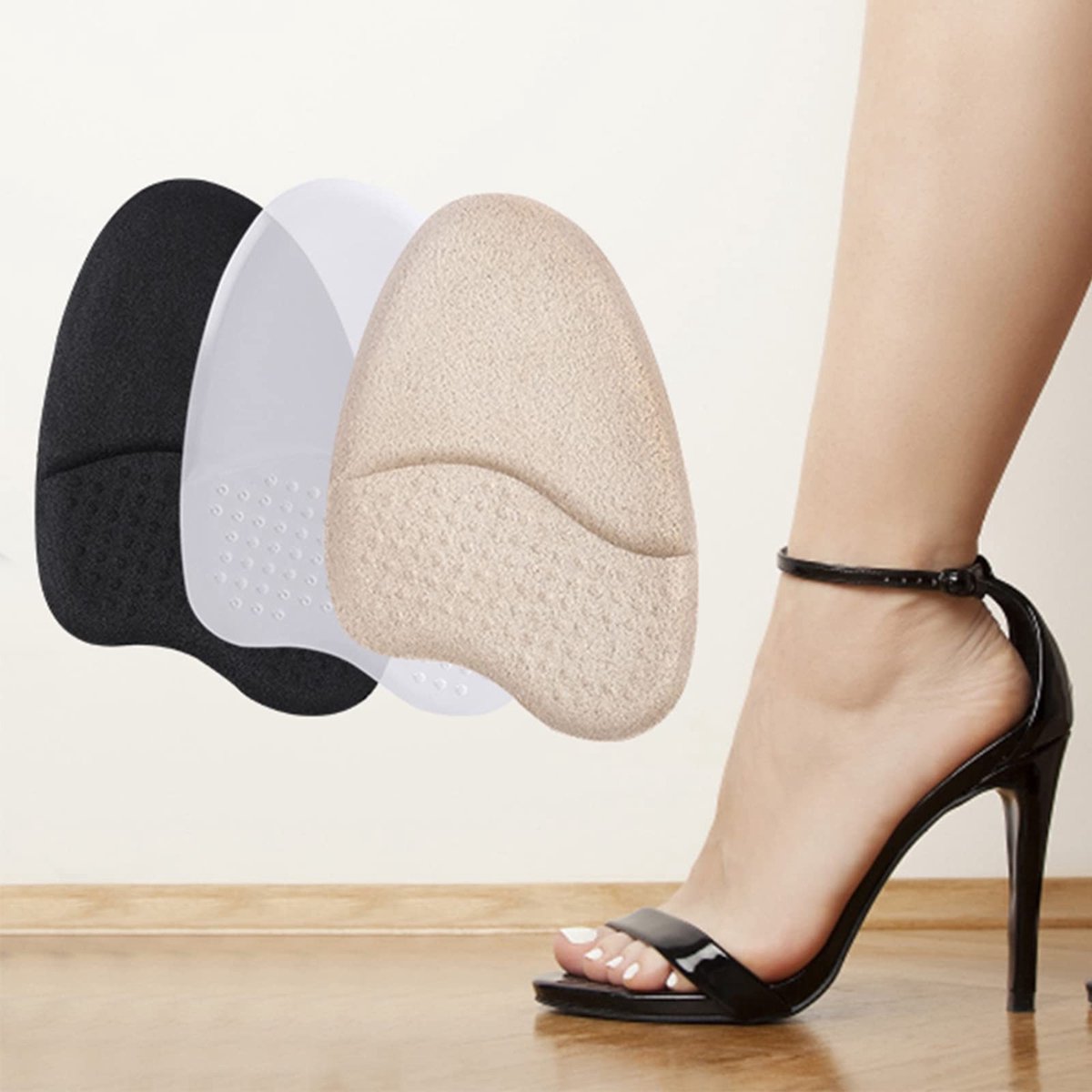 Dailygoods- Voetkussens Antislip - Voetkussentjes voor Voorvoet Pijn - Hielkussens - Schoenkussens - Demping voor Comfort - Schoeninlegzolen