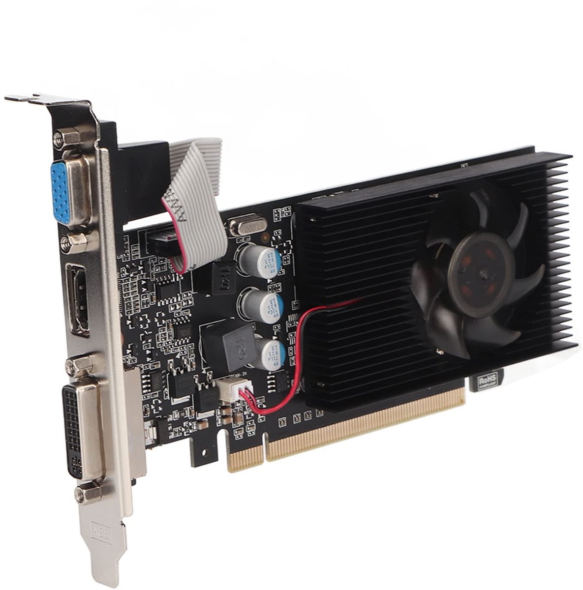 Dailygoods- Grafische Kaart 2GB DDR3 - GT610 64bit - 2560x1600 Resolutie - 1000MHZ Kernfrequentie - PCI Express 2.0 - Luchtkoeling - Videokaart