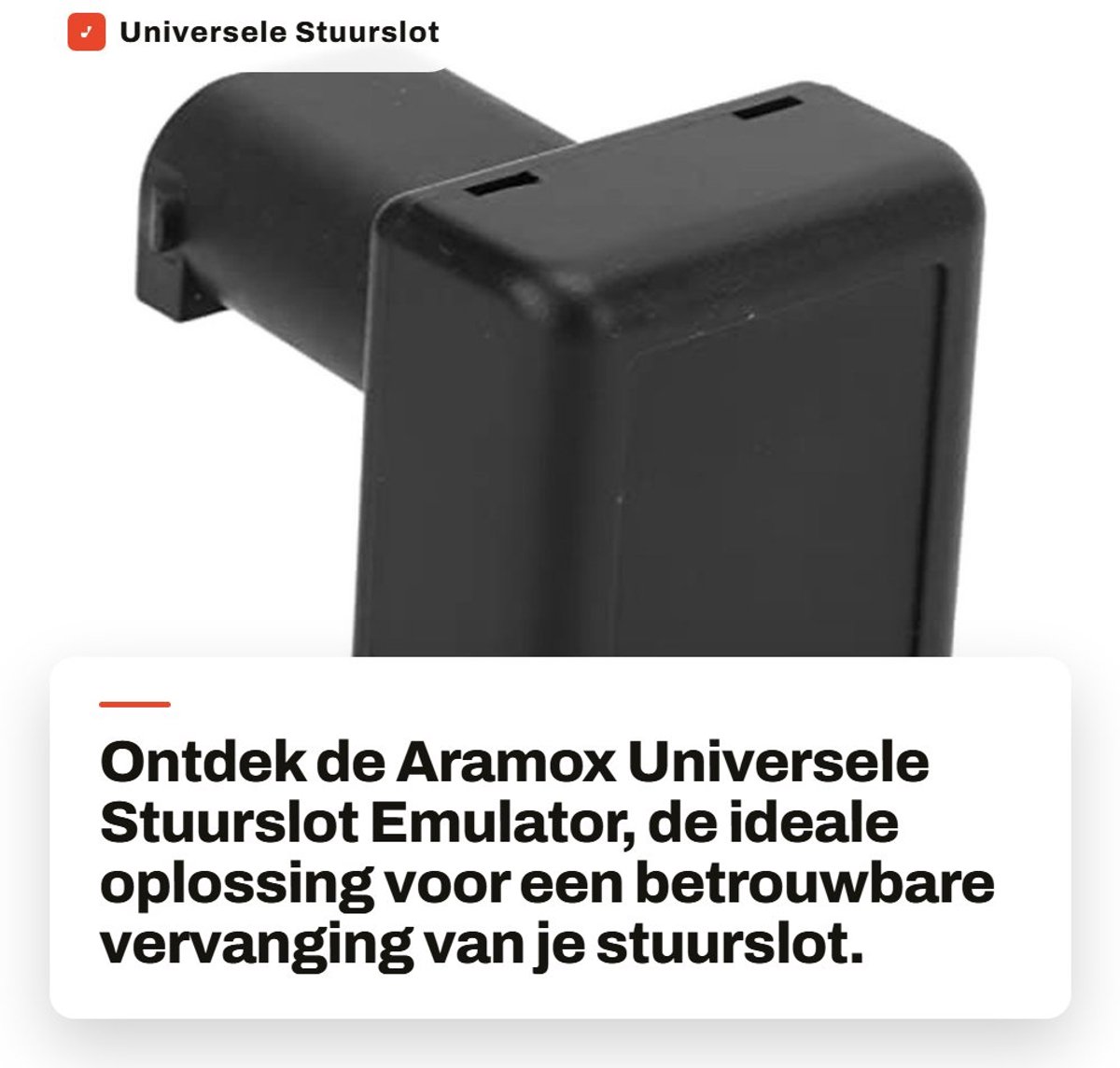 Dailygoods- Stuurslot Emulator Vervanging voor 2/3/4 - Stuurvergrendelingemulator - ABS - Zwart - Compatibel met Fluence/Scenic/Latitude - 1 stuk
