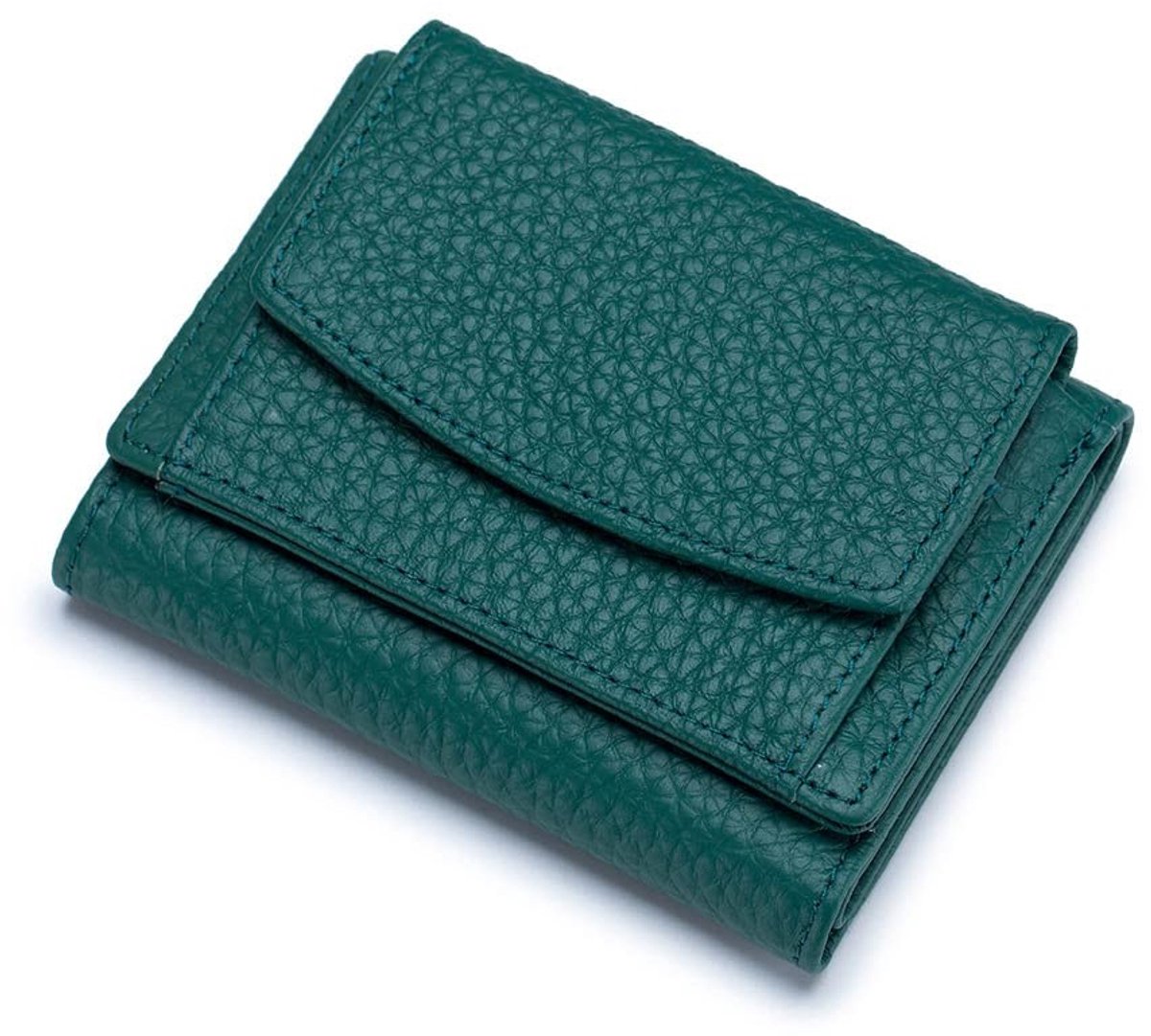 Dailygoods- RFID-Portemonnee 6 Kaartsleuven - Lederen Portemonnee - Geldhouder - Binnenmuntvak - Veiligheidsvoering - Premium Laagleer