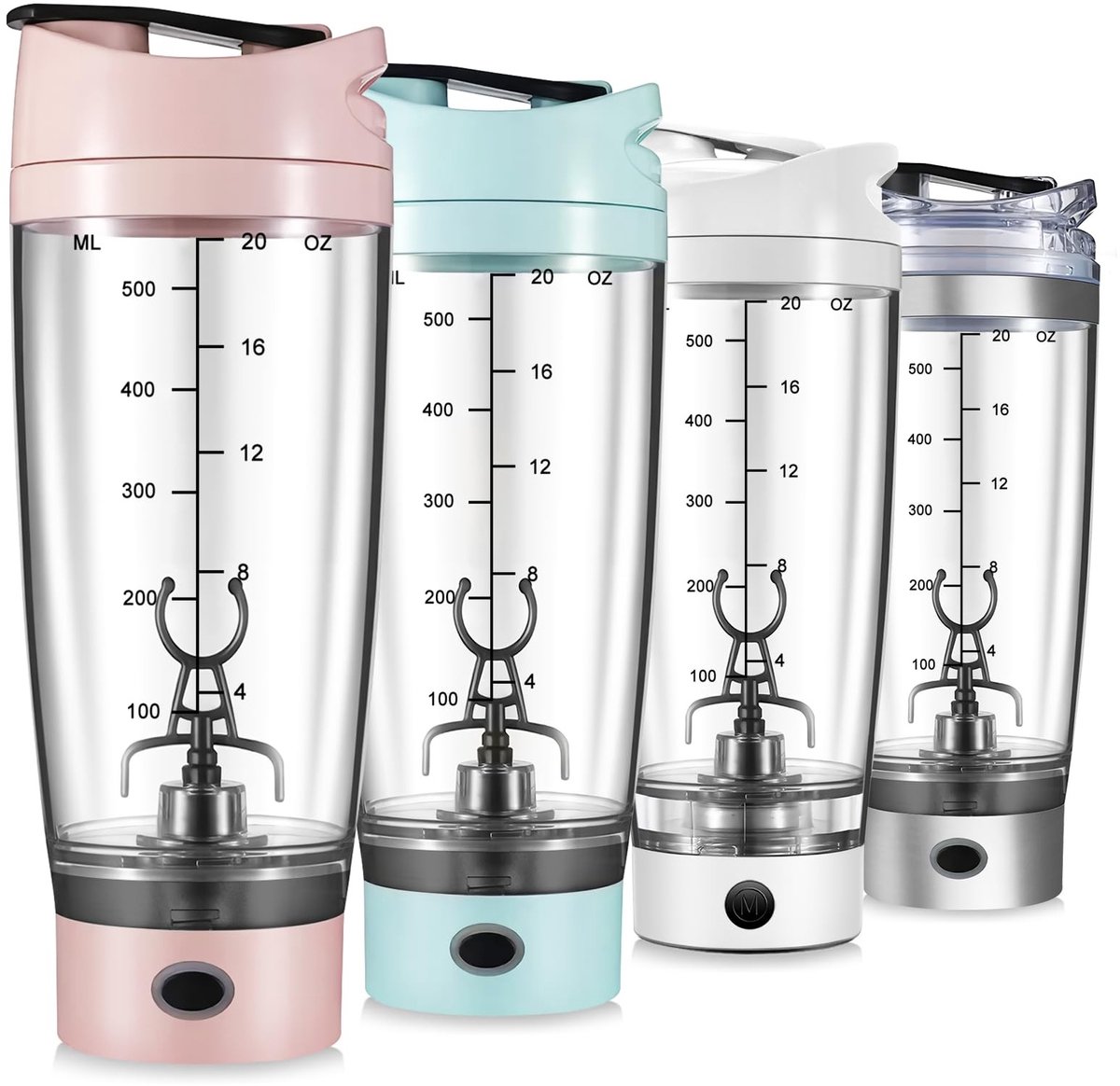 Dailygoods - Elektrische Shaker - Automatische Proteïnemixer - Perfecte Romige Eiwtshakes - Roze - USB-C Oplaadbaar - BPA-vrij - Geschikt voor Sporter...