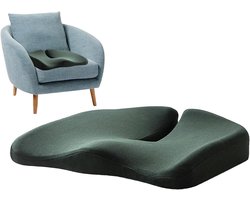 Ergonomisch traagschuim zitkussen - Antislip stuitbeen staartbeen reliëf kussen voor kantoren stoelen auto rolstoel .