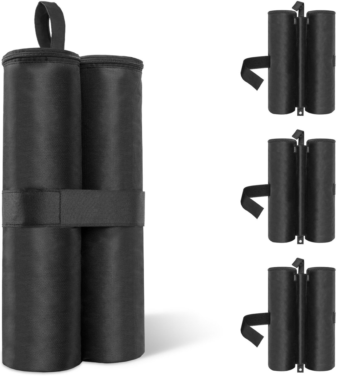 Dailygoods- Zandzakken 4 Set - Gewicht voor Paviljoen - Zandzakken voor Partytent - 600D Oxford-Materiaal - 14,8 Liter Inhoud - Robuuste Bescherming tegen Wind - Gewichtzakken