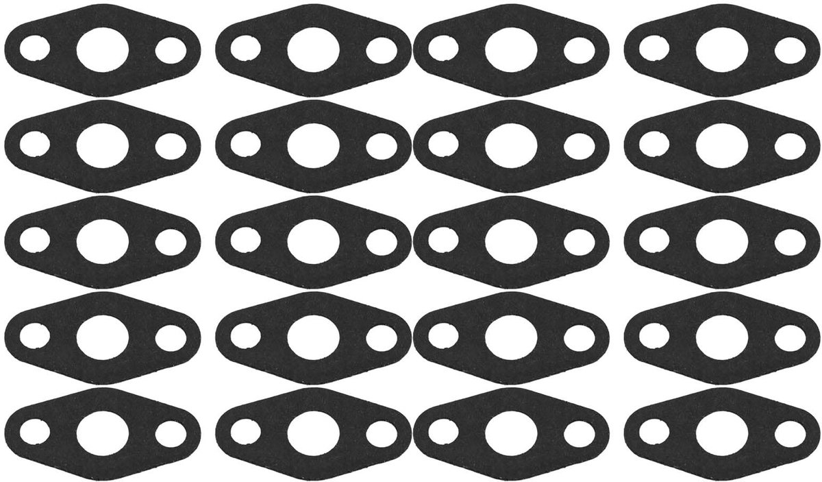 Dailygoods - 20 Stks Turbo Olie Afvoer Pakking , Turbo Olie Retour Afvoer Pakking Turbocharger Olie Retour Feed Flens Pakking Set voor T3 T4 Turbocharge Pakking Papier
