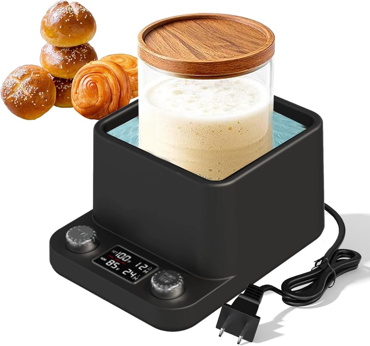 Zuurdeeg Starterwarmer - Bakkerij Warmer - Gelijkmatige Temperatuur - Nauwkeurige Thermost