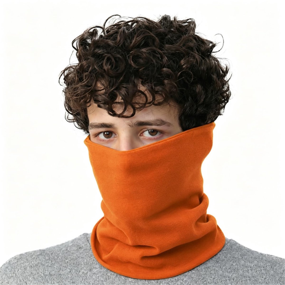 Solidchoice- Sjaal voor Heren - Katoenen Colsjaal - Elastische Halsdoek - Nekwarmer - Ademend Materiaal - 22 x 23 cm