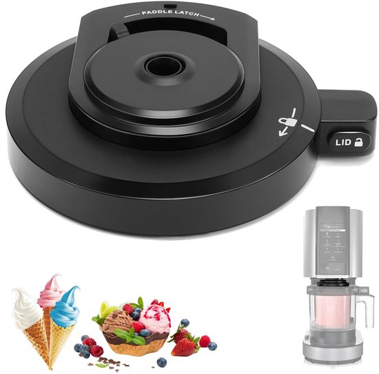 Solidchoice- Kombuisdeksel Hoogwaardige Buitenschaal - Extern Deksel - Compatibel met Ninja NC299AMZ/NC301/NC300/NC201/NC101 - IJsmachine-accessoires - Perfecte Pasvorm - Robuuste Afwerking - Ijsdeksel