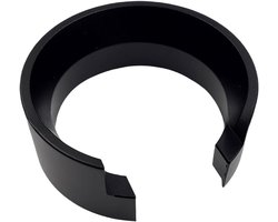 Doseertrechter Koffie - Koffiemolen Accessoire - Koffie Doseren - Magnetisch Anti-spatten - 7.5 cm - Zwart